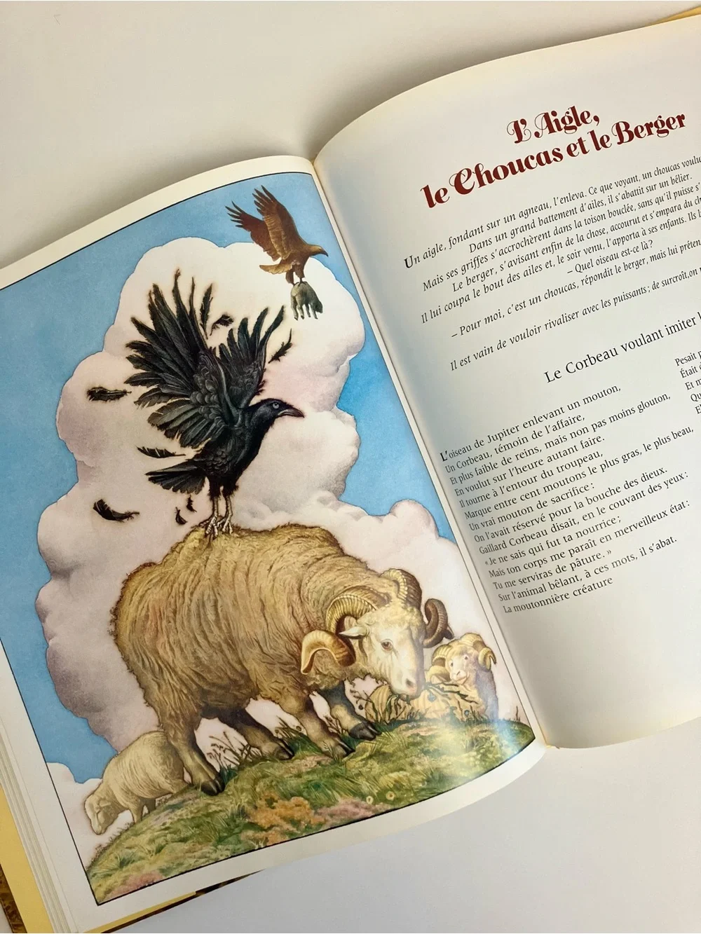 Livre vintage Fables d'Esope et de La Fontaine Charles Santore 1995 Littérature - Picture 13 of 17
